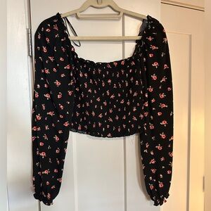 Forever 21 Floral Crop Top